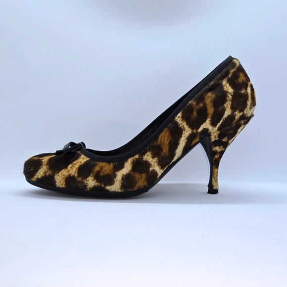 PRADA Calzature Donna St. Ghepardo Kitten Heel IT35.5 - Picture 2 of 9